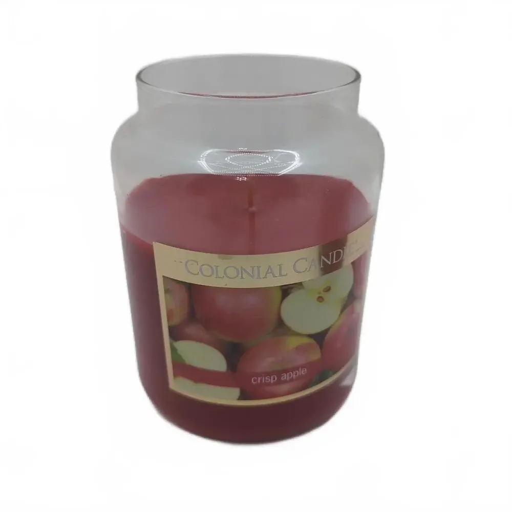 Colonial Candle Crisp Apple Large Jar Candle 18oz 2‎ Pack Fresh Apple Scent